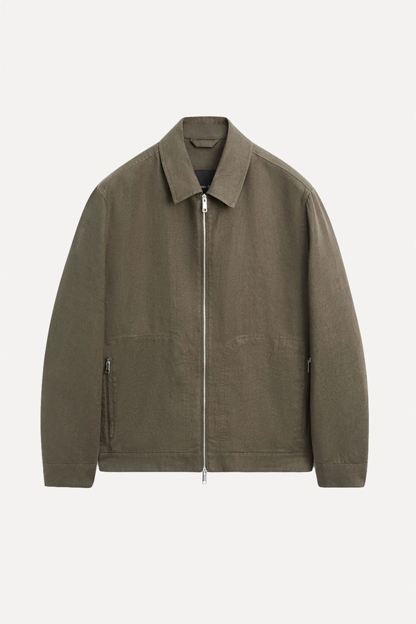 Cropped 100% Linen Jacket from Massimo Dutti