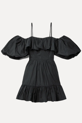 Lila Cold-Shoulder Ruffled Cotton-Poplin Mini Dress  from Ulla Johnson