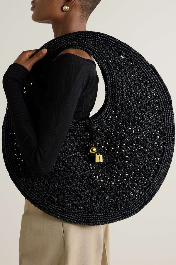 The Rond Embellished Raffia Tote from JACQUEMUS