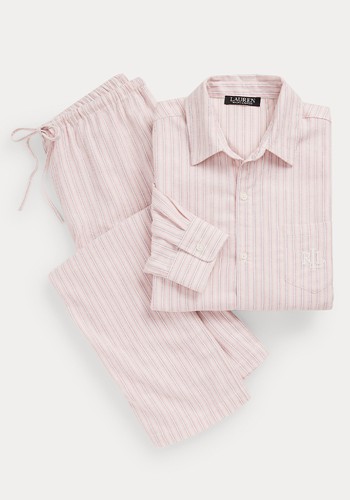 Striped Brushed Twill Sleep Set