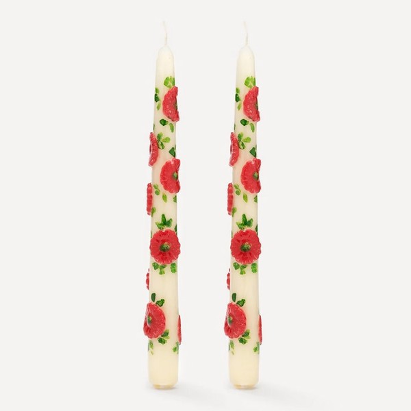 Flower Candles Set Of Two from Anna + Nina