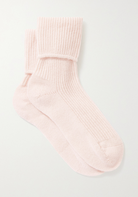 Ribbed Cashmere Socks from Johnstons Of Elgin