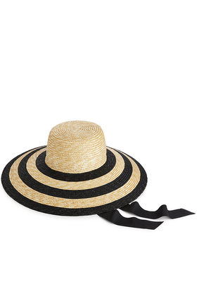 Striped Straw Hat from Arket