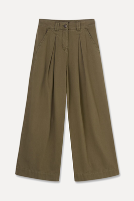 Soft Twill Wide Leg Trousers from ME + EM