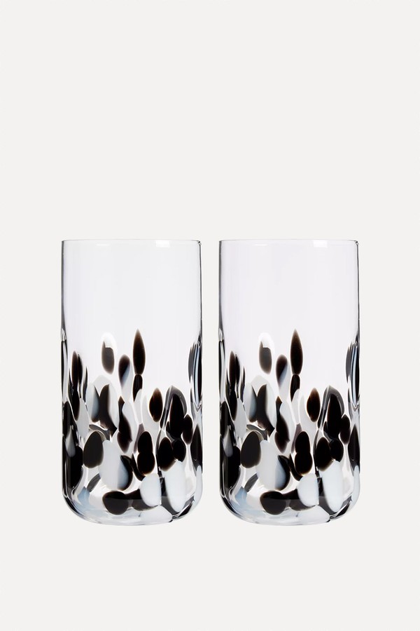 Set Of 2 Confetti Hi Ball Glasses from Habitat