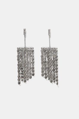 Metal Fringe Dangle Earrings from Zara