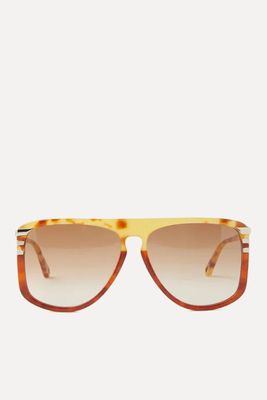 Flat-Top Acetate Sunglasses from Chloé