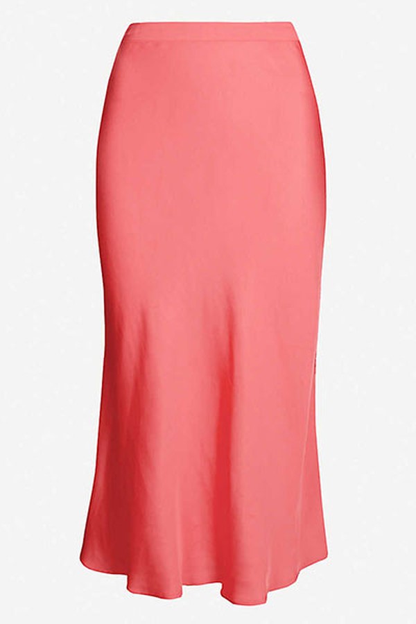 Selma Flared Satin Skirt from Claudie Pierlot