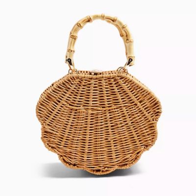 Sicily Straw Shell Grab Bag