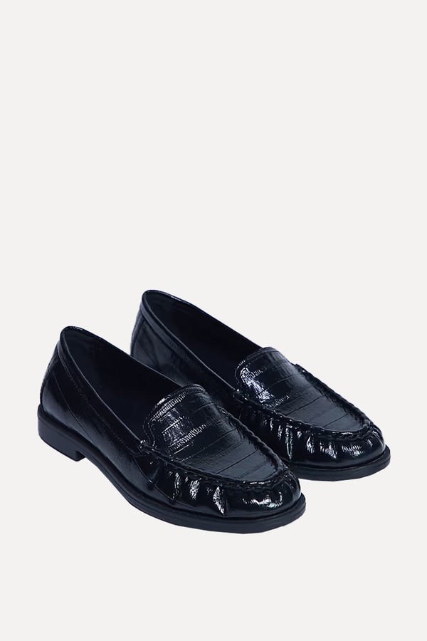 Coby Ruched Toe Croc Loafers from Topshop