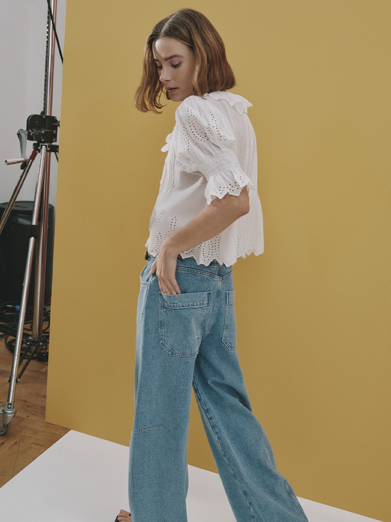 Bree Horseshoe Barrel Leg Jeans