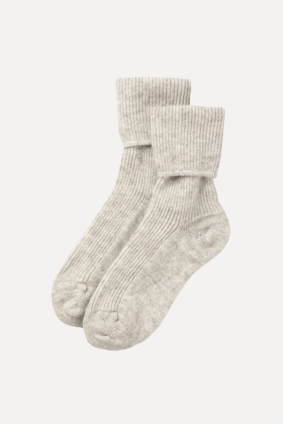 Pure Cashmere Bed Socks from Johnstons Of Elgin