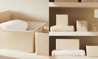 Foldable Cotton Storage Box from Zara Home