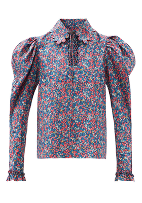 Coco Floral-Print Cotton-Poplin Blouse from Horror Vacui