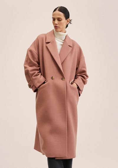 Oversized Wool Coat from Mango