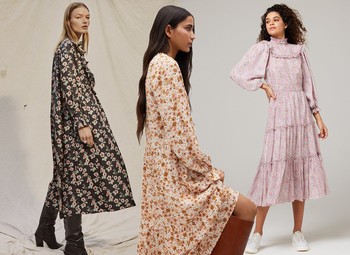 33 Long-Sleeve Floral Midi Dresses To Wear This Spring 