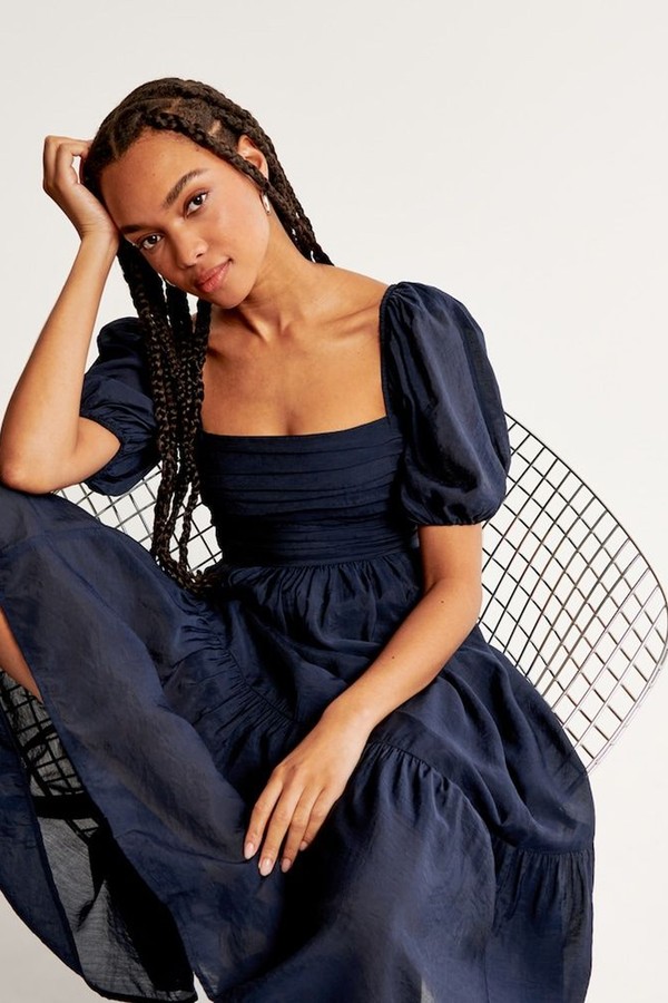 Emerson Floaty Puff Sleeve Midi Dress