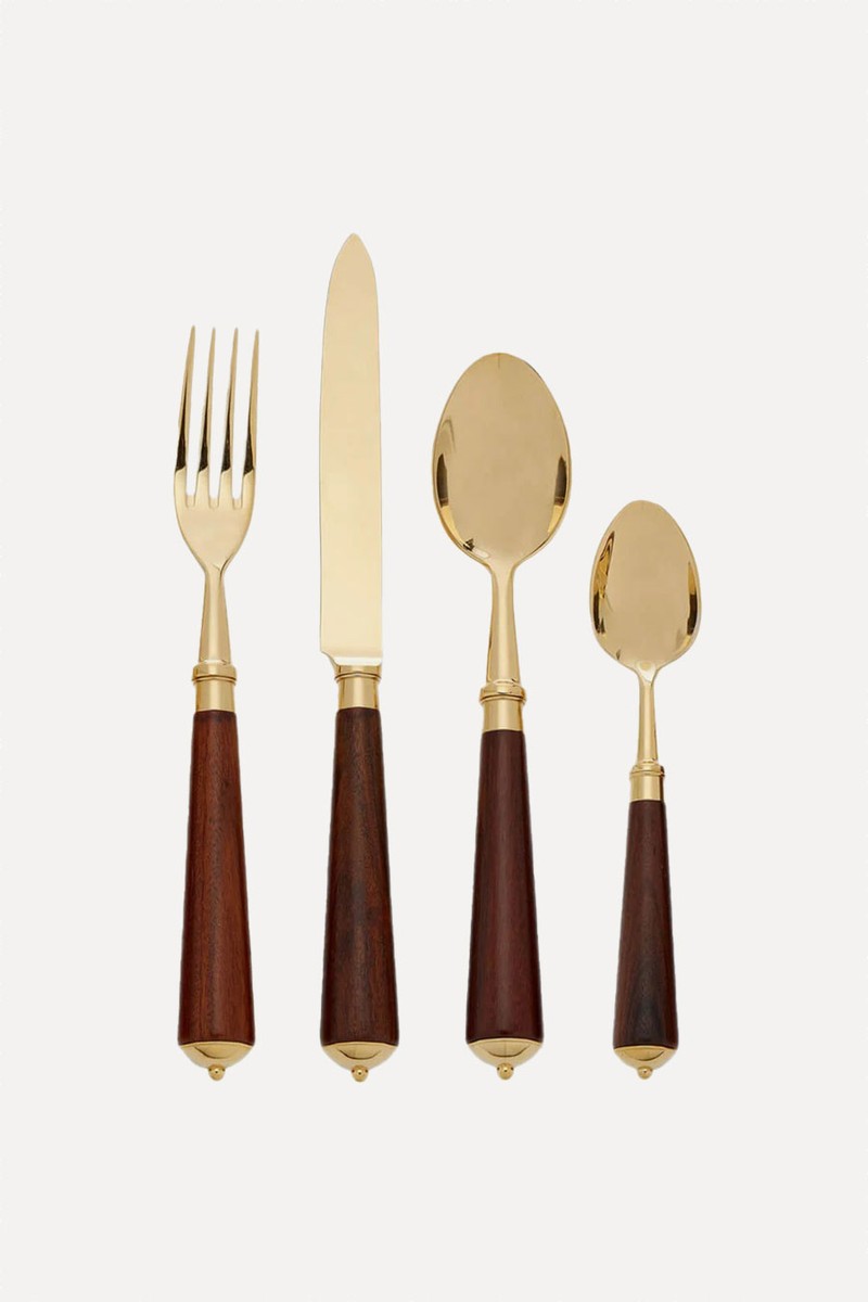 Julia Rosewood 4-Piece Cutlery Set from Alain Saint-Joanis