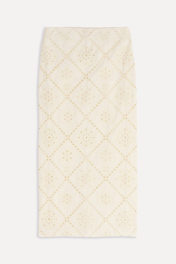 Textured Column Skirt from Boden