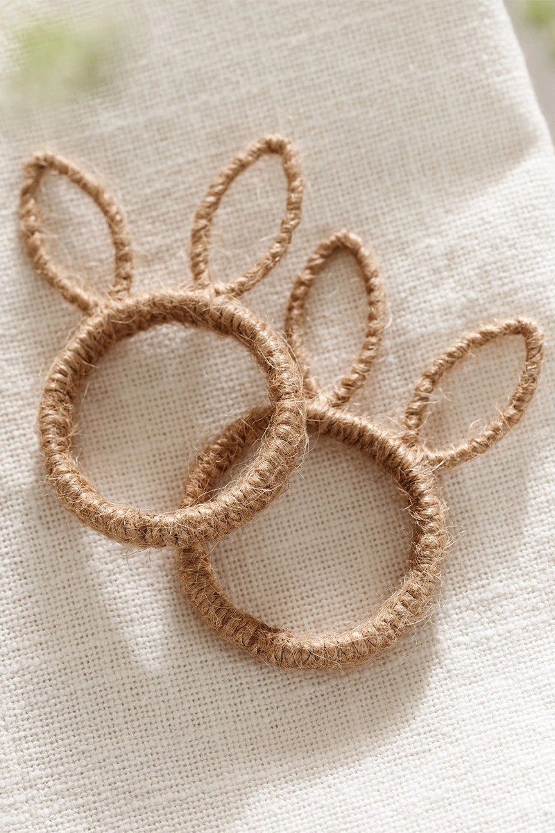 Set Of 4 Bunny Napkin Rings from The White Company