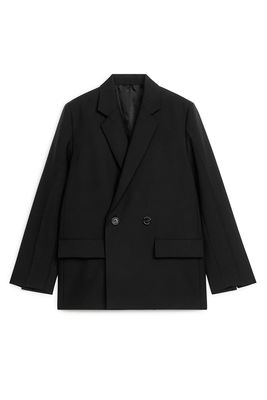 Double Breasted Hopsack Blazer from ARKET