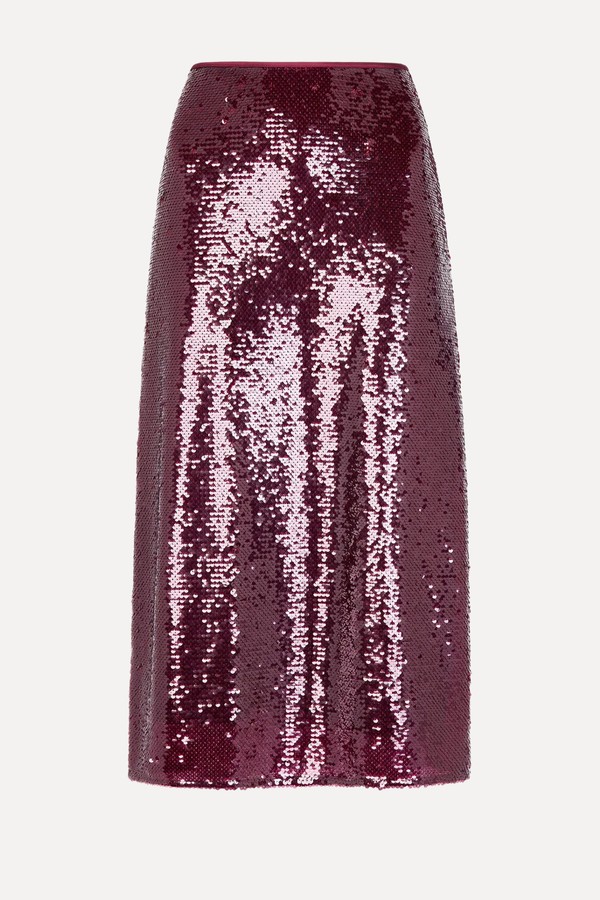 Sequin Midi Skirt