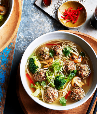 Chilli Noodle & Meatball Broth