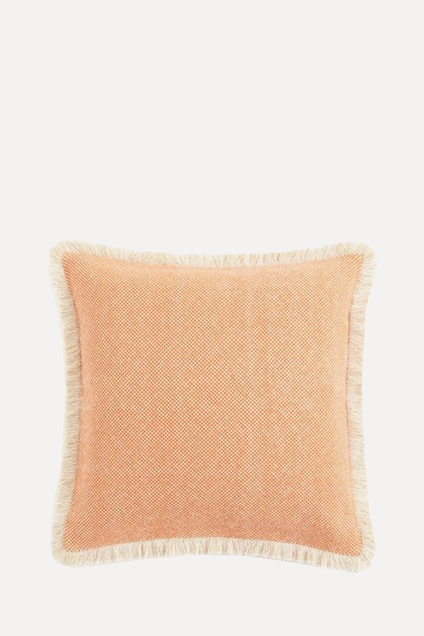 Fringed Cotton Cushion Cover