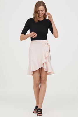 Flounced Skirt In Light Pink from H&M
