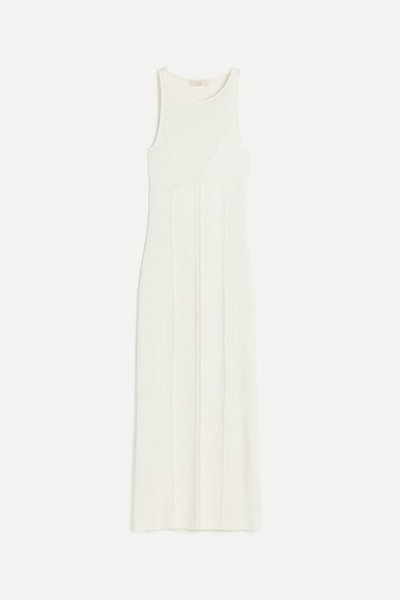 Open-Back Rib-Knit Dress from H&M