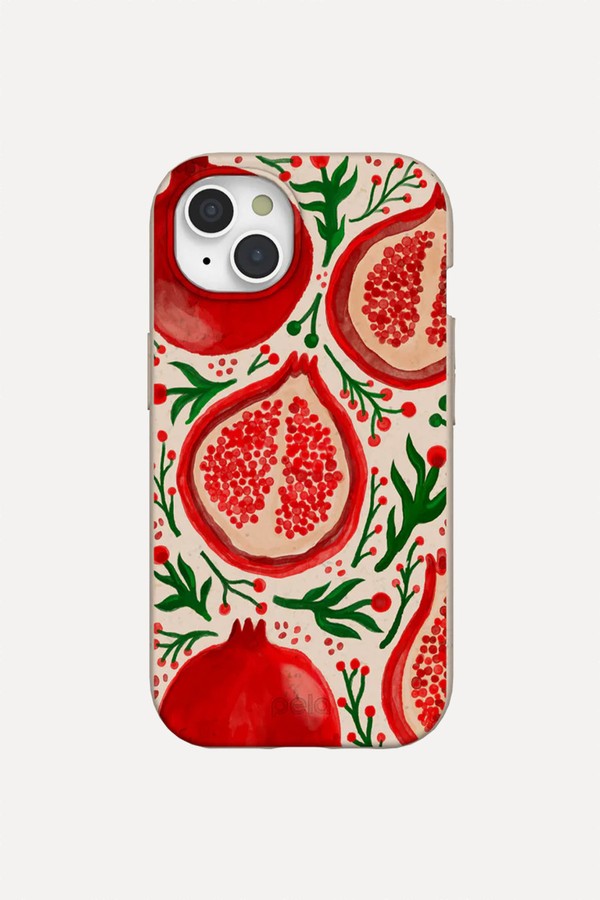 Seashell Pomegranate Cheer iPhone 15 Case from Pela Case