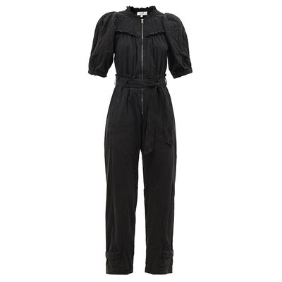 Layla Zip-Front Cotton-Canvas Jumpsuit from Sea NY