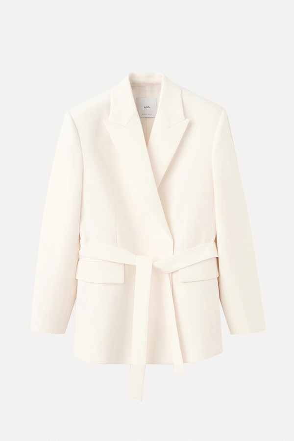 Suit Jacket With Scarf from Mango