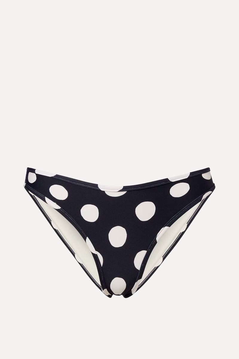 Lulu Polka-Dot Bikini Bottoms from Montce