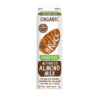 Activated Unsweetened Almond Milk from Nutty Bruce