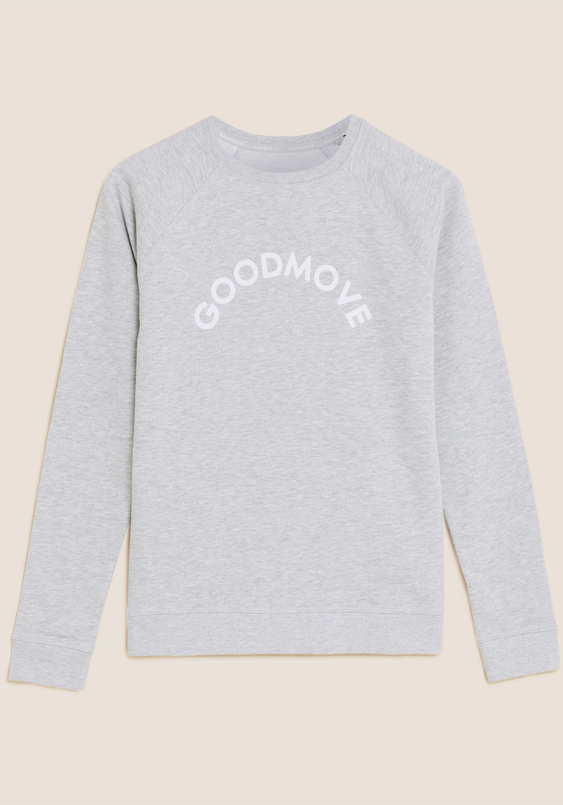 Cotton Rich Goodmove Slogan Sweatshirt