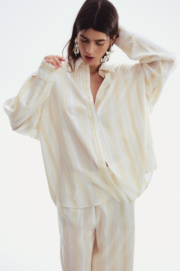 Oversized Dobby-Weave Shirt from H&M