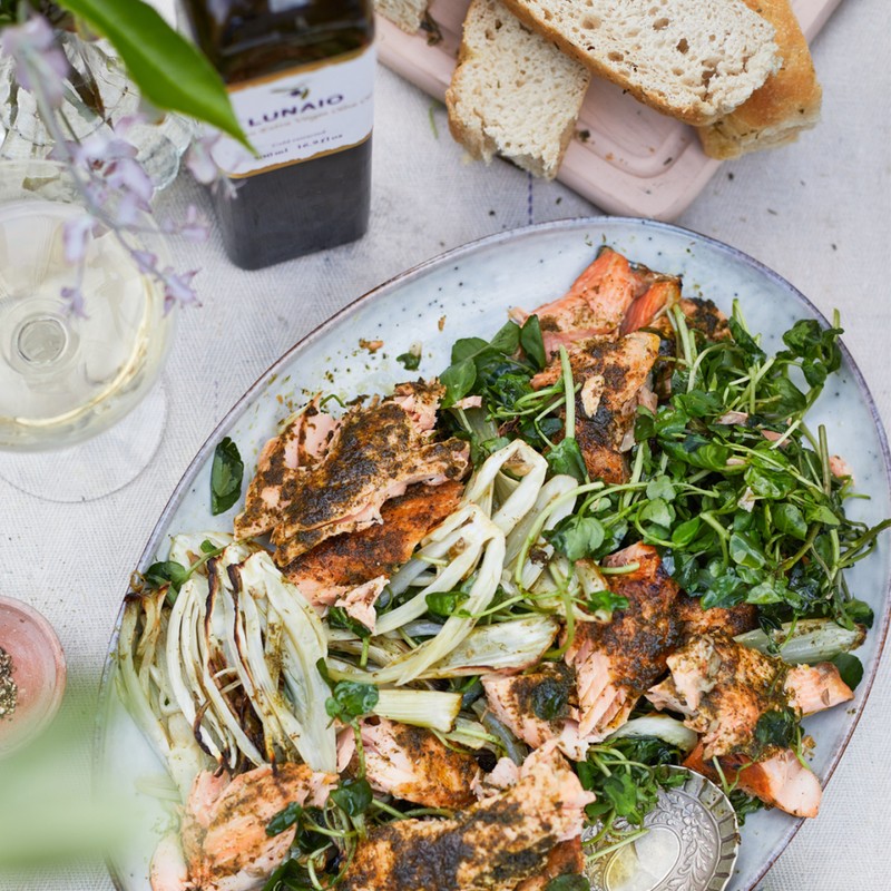 Salmon, Fennel & Parsley Salad