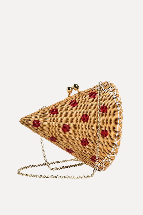 Wicker Pizza Clutch from Serpui 