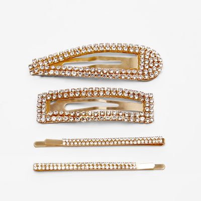  Pack Of Bejewelled Hair Clips from Zara 