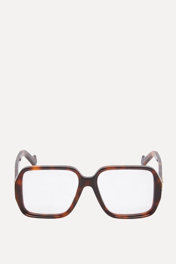 Anagram Square-Frame Tortoiseshell Acetate Optical Glasses from Loewe Eyewear