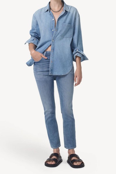 100% Cotton Kayla Shrunken Denim Shirt from Citizens of Humanity