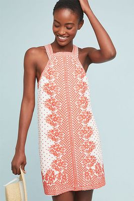 Elin Embroidered Shift Dress from Anthropologie