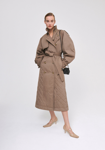 Quilted Trench Coat  from Elleme