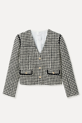 Houndstooth Tweed Jacket from Sandro