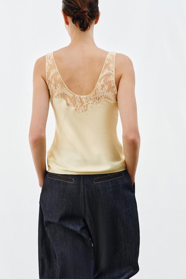 Satin Lace Top