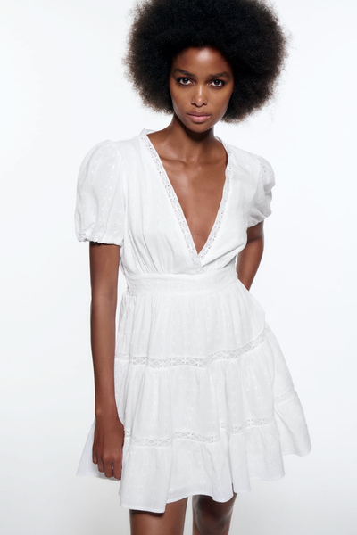 Lace Trim Dress from Zara