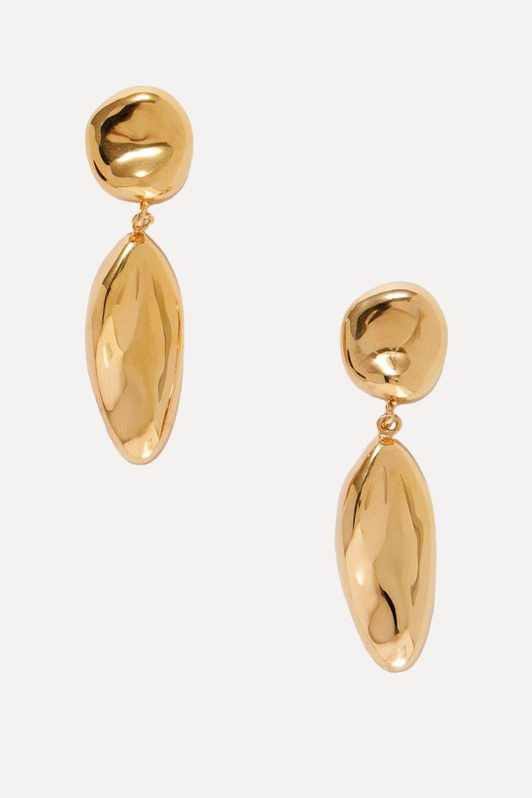 Short Patrice Gold Vermeil Earrings from AGMES