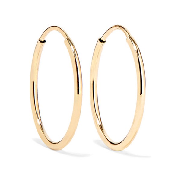 Infinity Gold Hoop Earrings from Loren Stewart