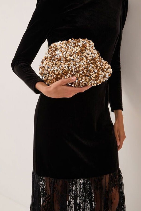 Kira Sequin Clutch Bag from Monsoon